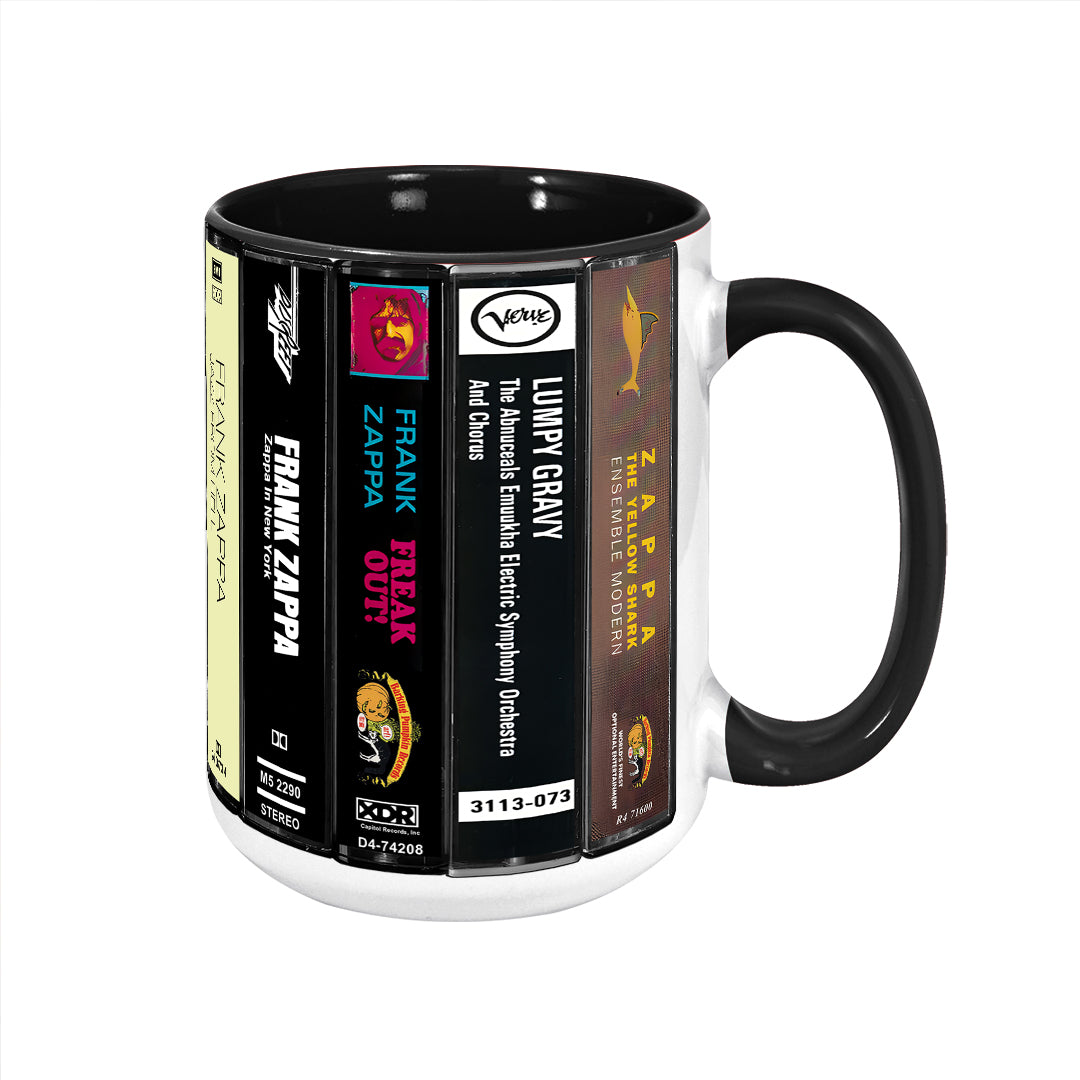 Frank Zappa Albums Cassette Collection Retro Accent Mug