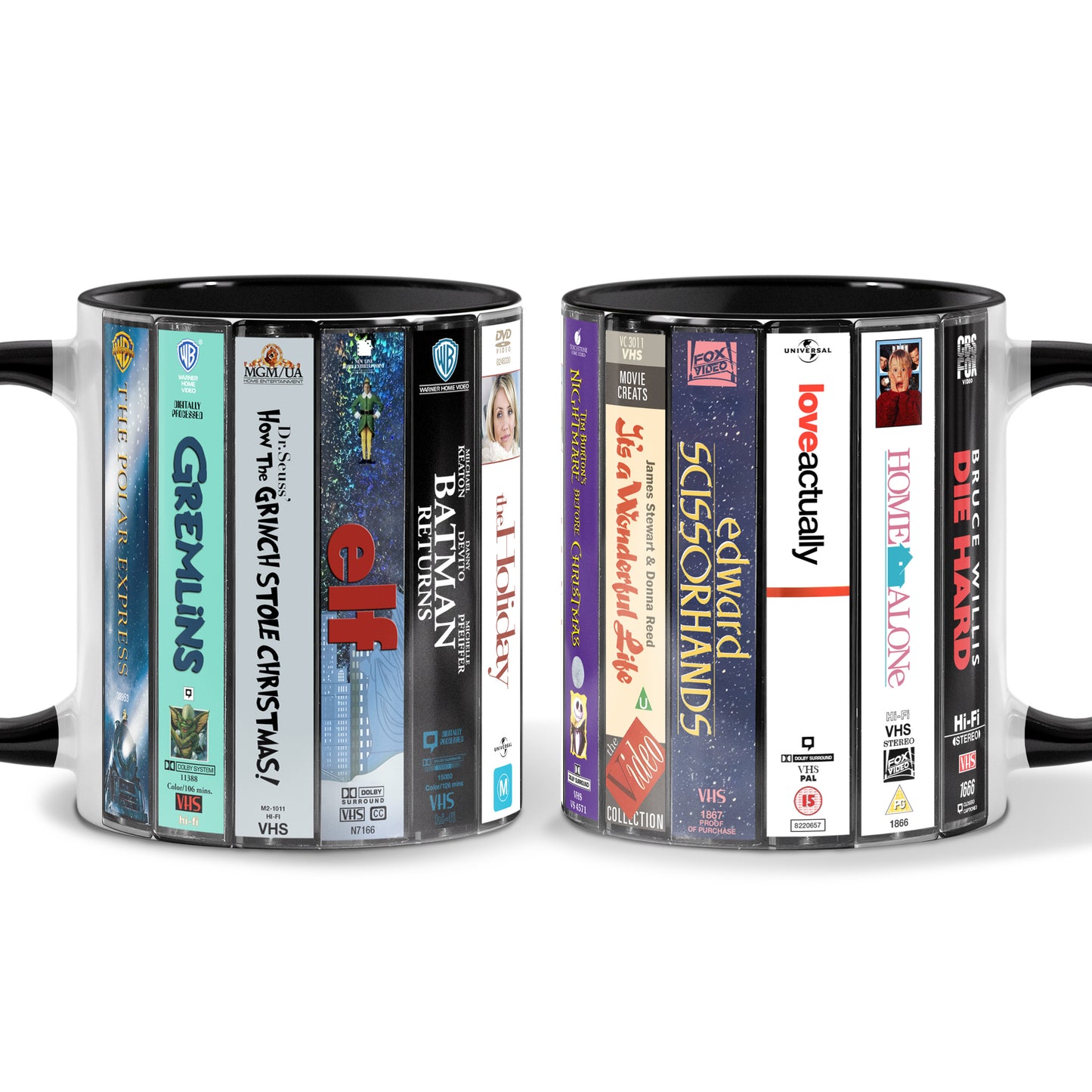 Spirit of the Holiday Season VHS Movies Collection Accent Mug