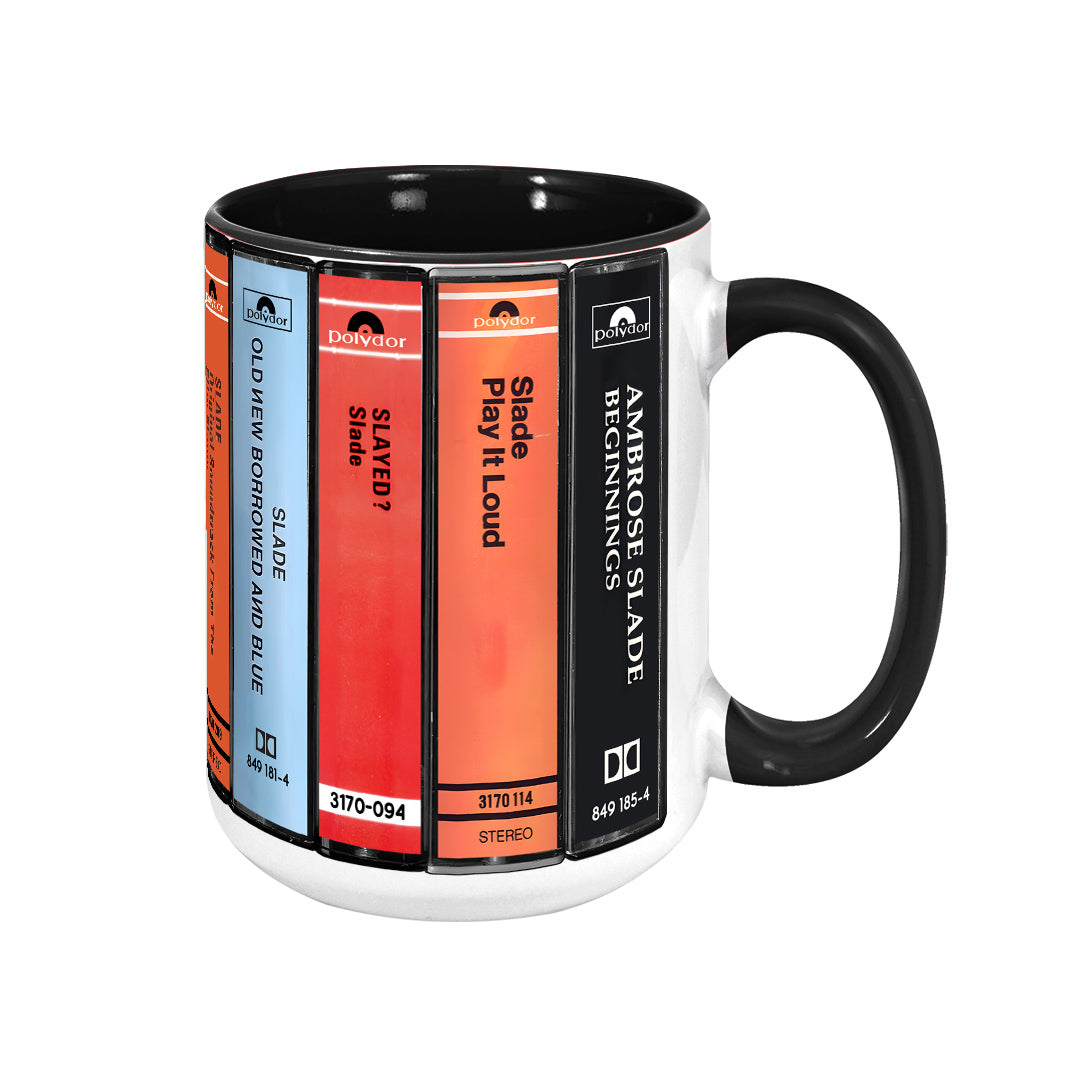 Slade Albums Cassette Collection Retro Accent Mug