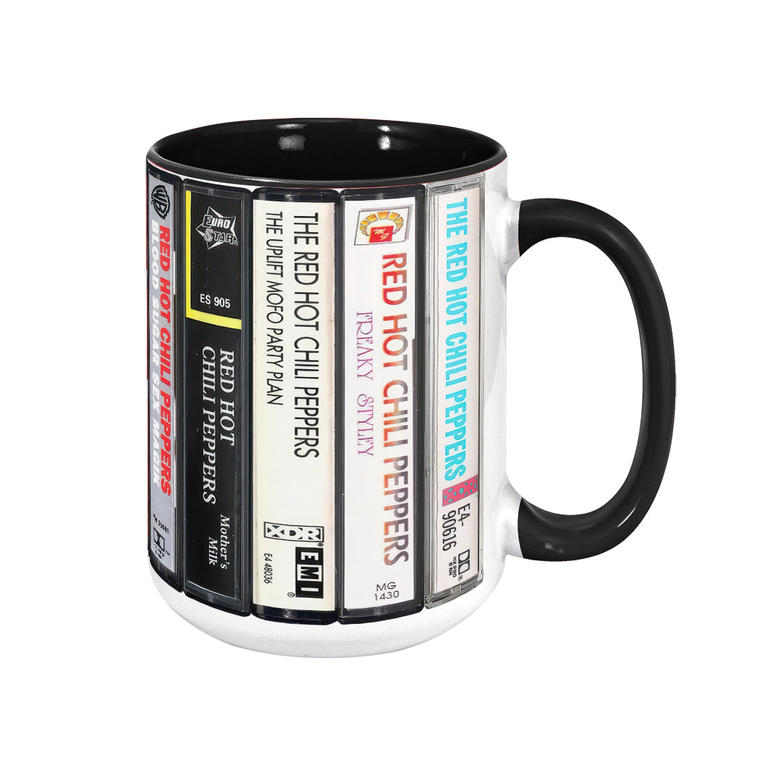 Red Hot Chilli Peppers Albums Cassette Retro Collection Accent Mug