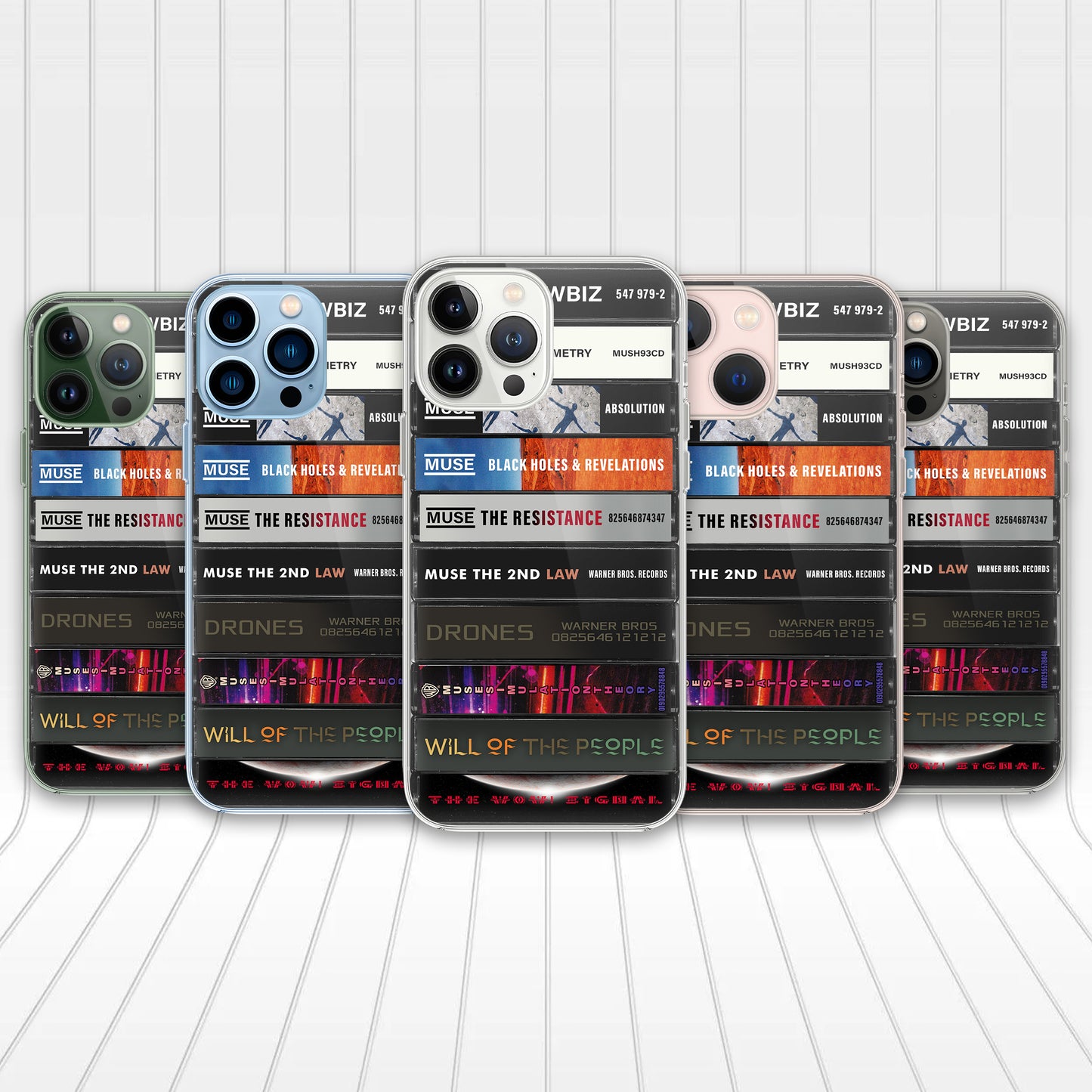 Muse Albums Cassette Collection Retro Phone Case