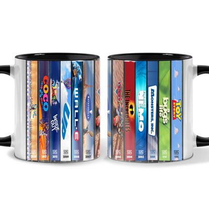Pixar VHS Movies Collection Accent Mug