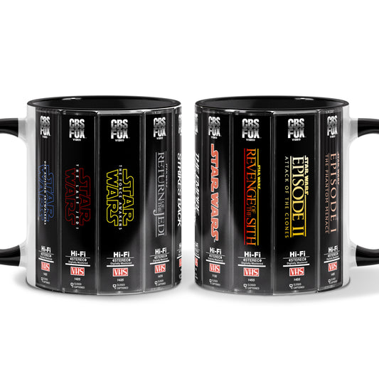 Retro VHS Star Wars Series Movies Collection Accent Mug