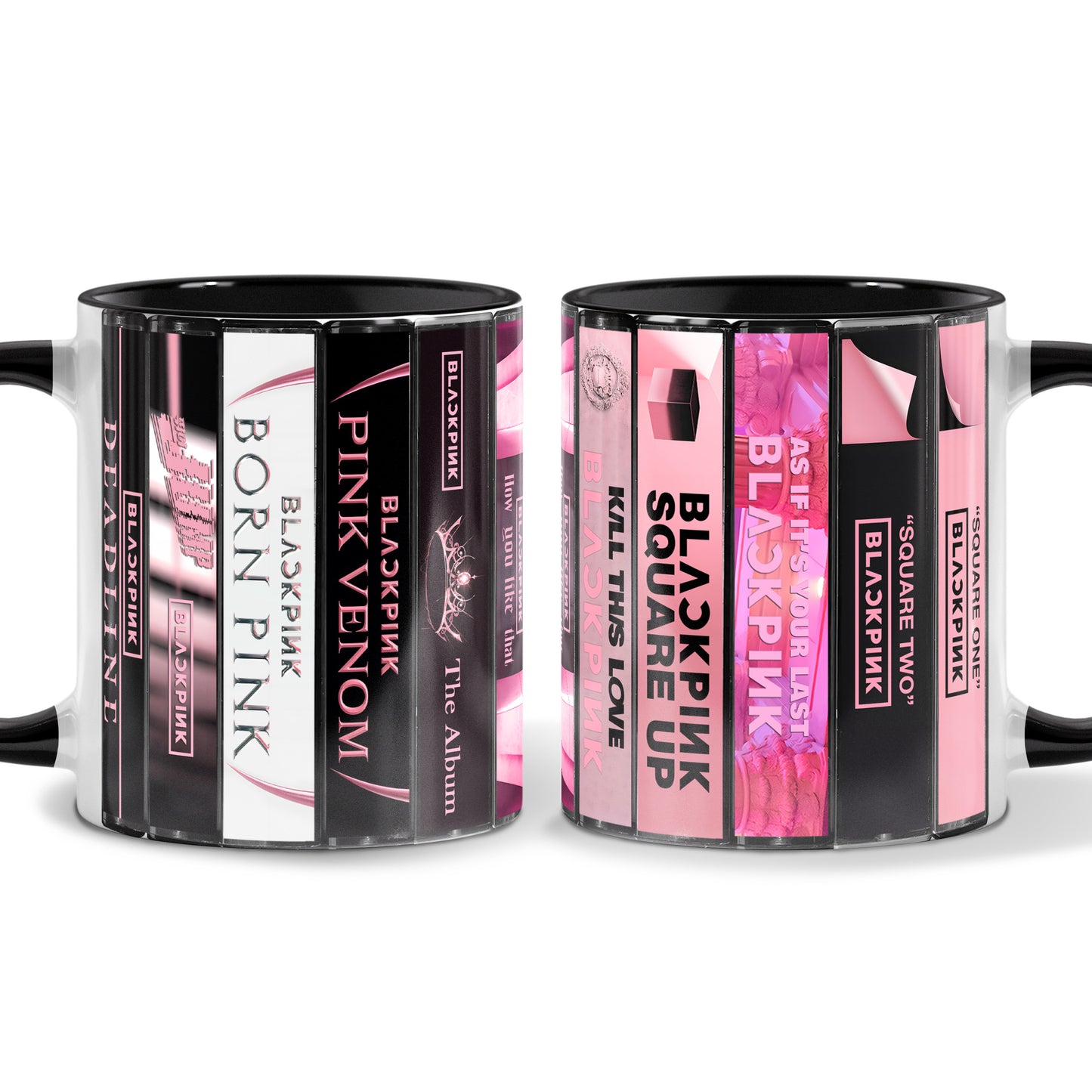 Blackpink Albums Cassette Collection Retro Accent Mug