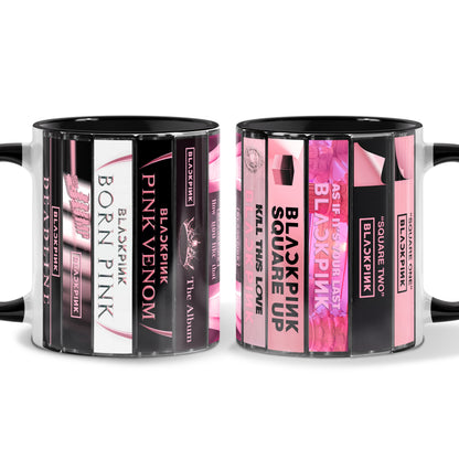 Blackpink Albums Cassette Collection Retro Accent Mug