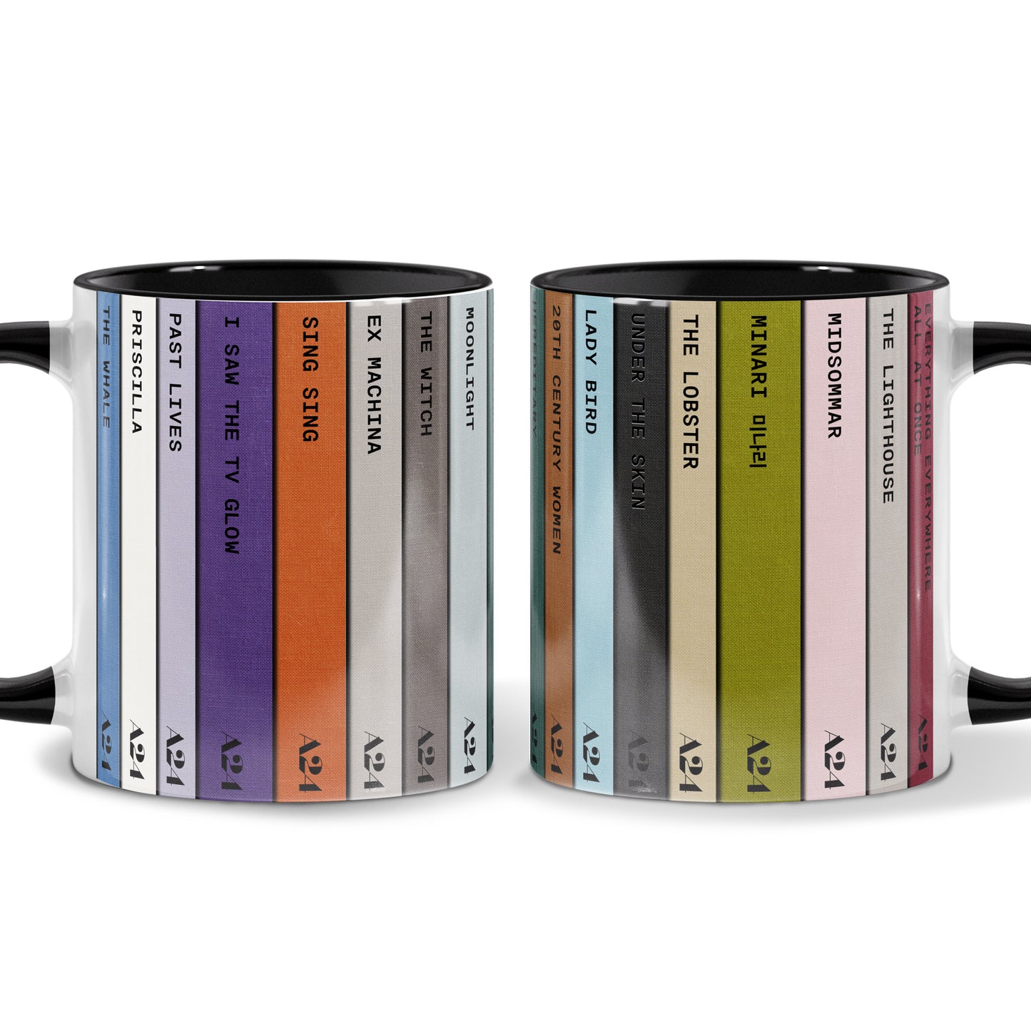 A24 Screenplay Movie Collection Retro Accent Mug