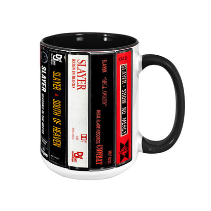 Slayer Albums Cassette Retro Collection Accent Mug