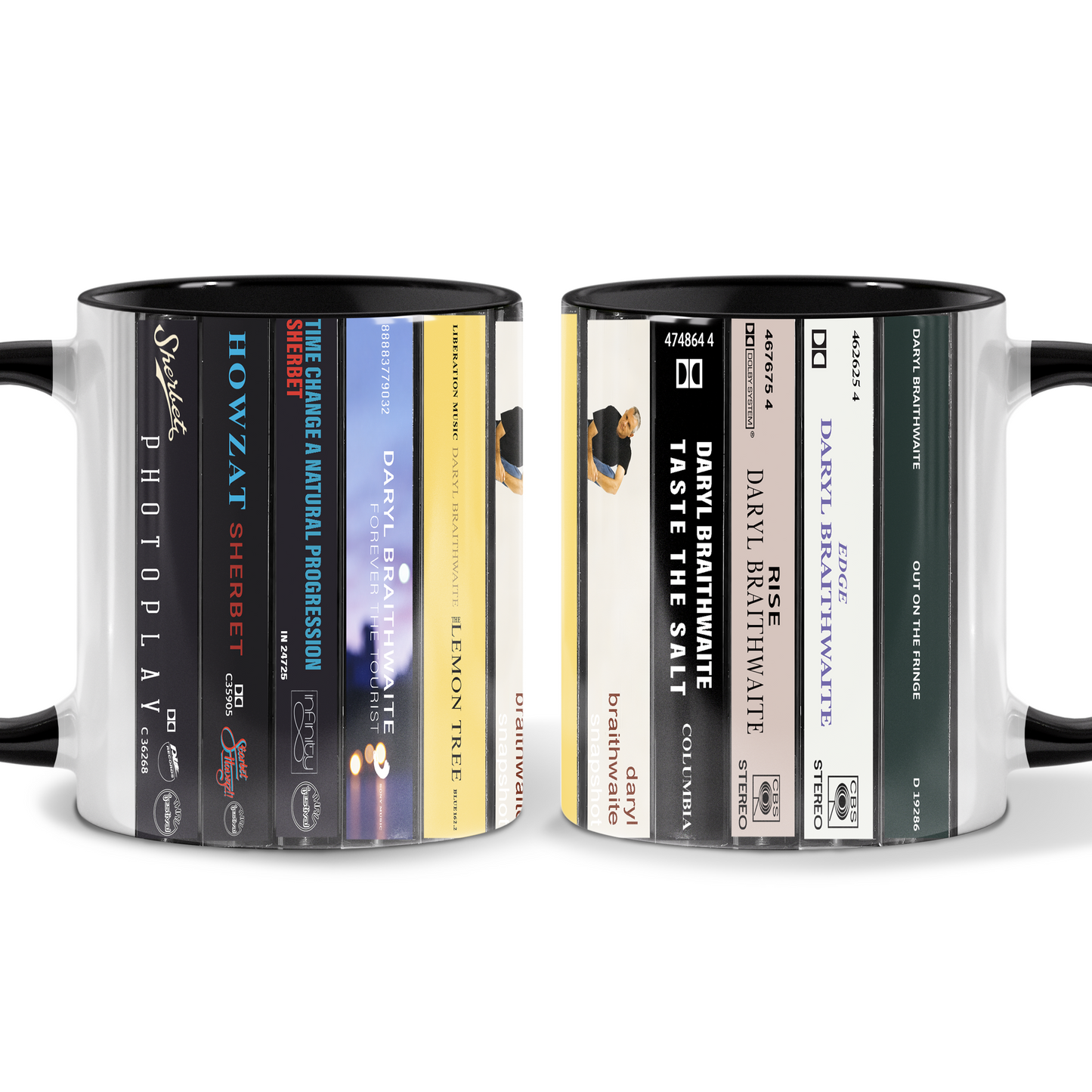 Daryl Braithwaite Albums Cassette Collection Retro Accent Mug