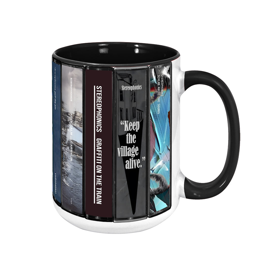 Stereophonics Albums Cassette Collection Retro Accent Mug