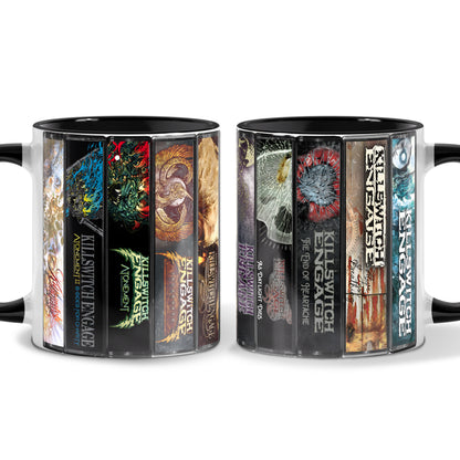 Killswitch Engage Albums Cassette Collection Retro Accent Mug