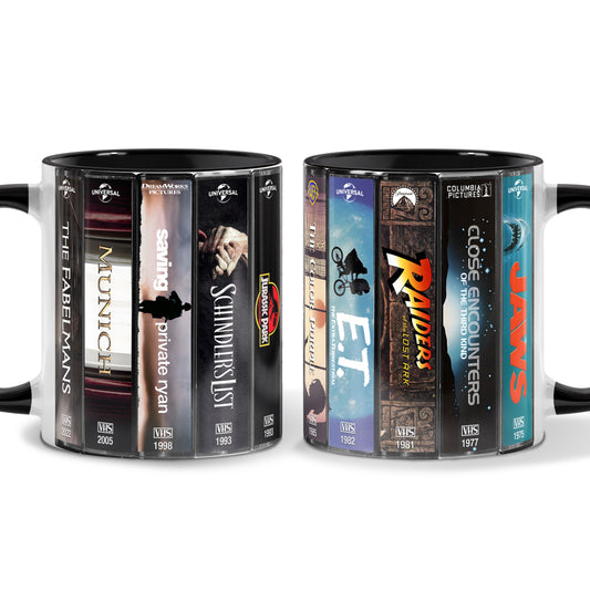 Steven Spielberg VHS Movies Collection Accent Mug