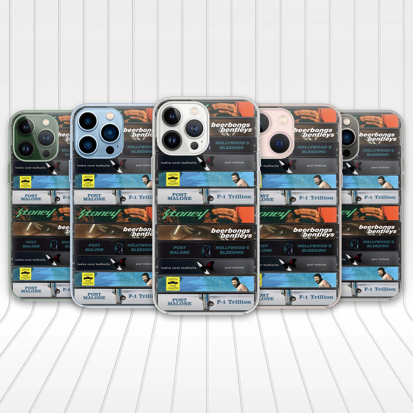 Post Malone Albums Cassette Collection Retro Phone Case
