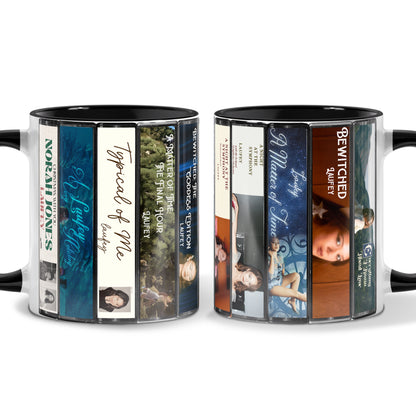 Laufey Albums Cassette Collection Retro Accent Mug