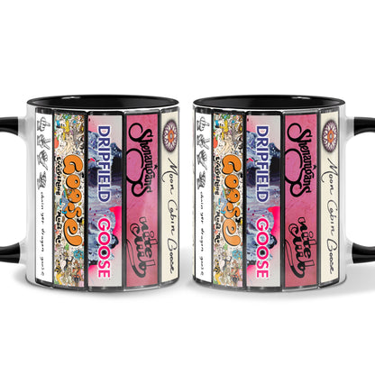 Goose Albums Cassette Collection Retro Accent Mug