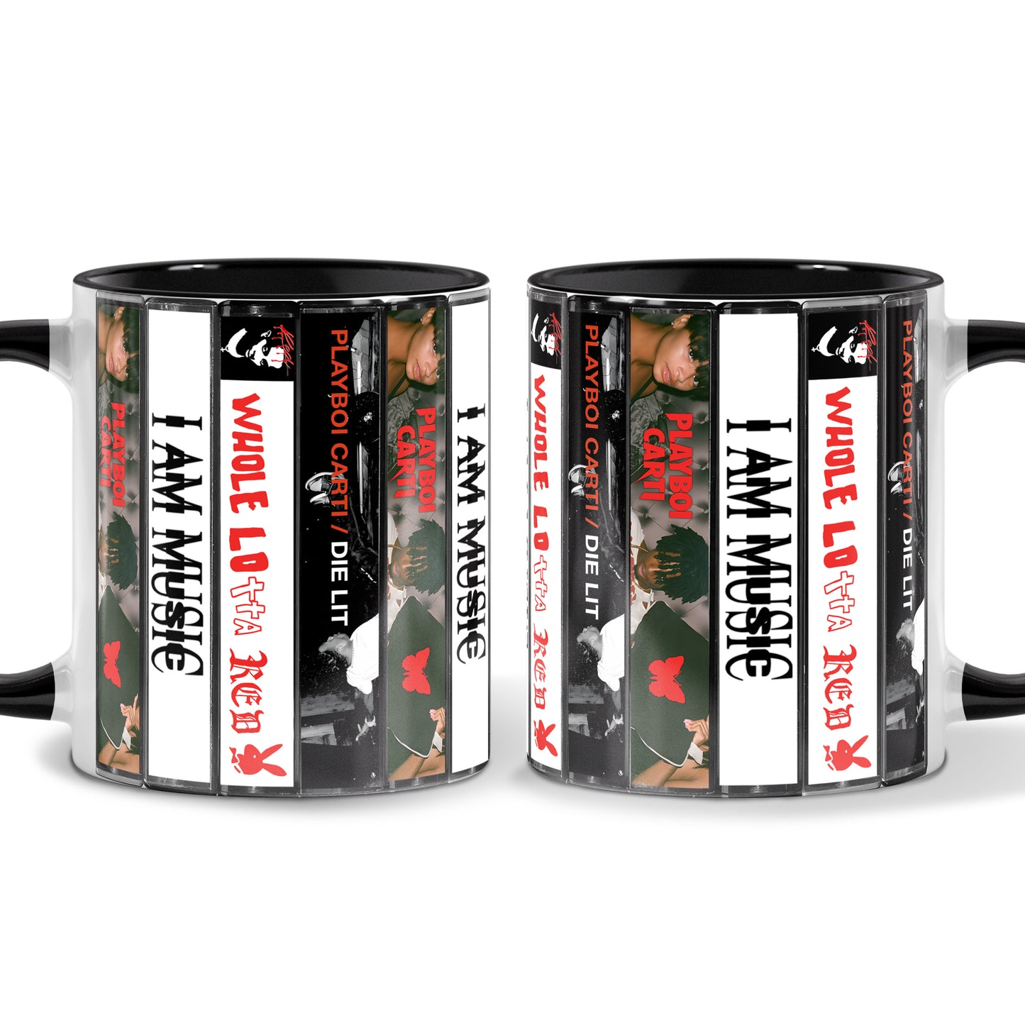 Playboi Carti Albums Cassette Collection Retro Accent Mug