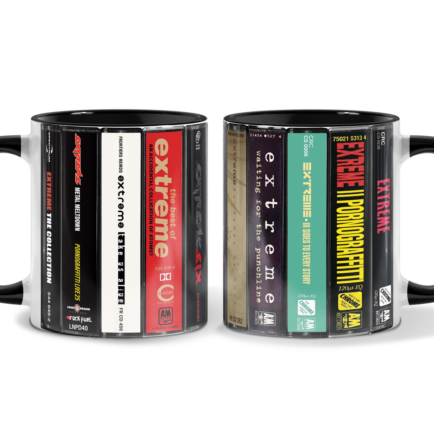 Extreme Albums Cassette Collection Retro Accent Mug