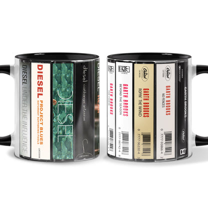 Diesel Albums Cassette Collection Retro Accent Mug