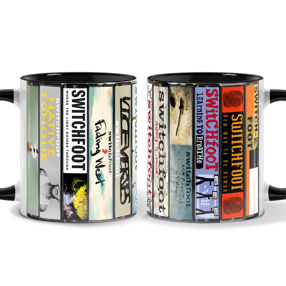 Switchfoot Albums Cassette Collection Retro Accent Mug