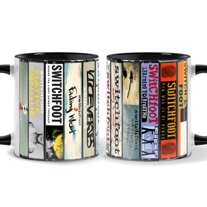 Switchfoot Albums Cassette Collection Retro Accent Mug