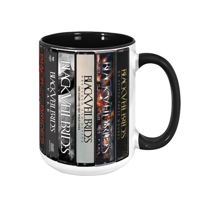 Black Veil Brides Albums Cassette Collection Retro Accent Mug