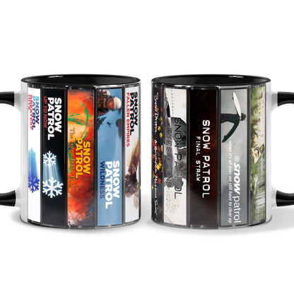 Snow Patrol Albums Cassette Collection Retro Accent Mug