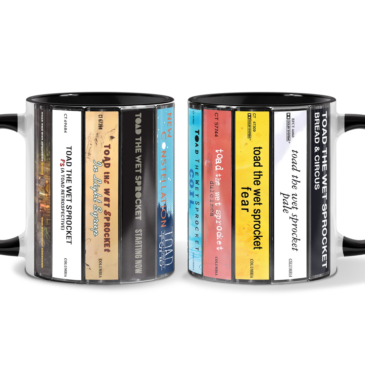 Toad the Wet Sprocket 10 Albums Cassette Collection Retro Accent Edge-to-Edge Printed Mug