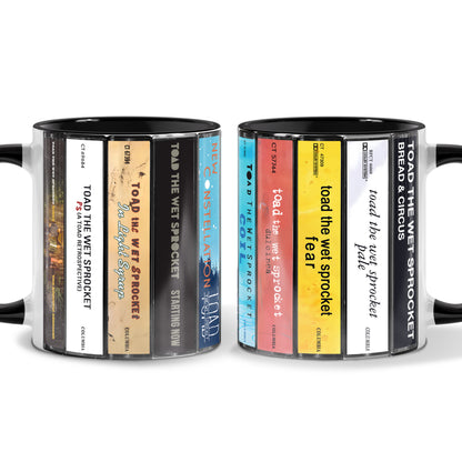 Toad the Wet Sprocket 10 Albums Cassette Collection Retro Accent Edge-to-Edge Printed Mug