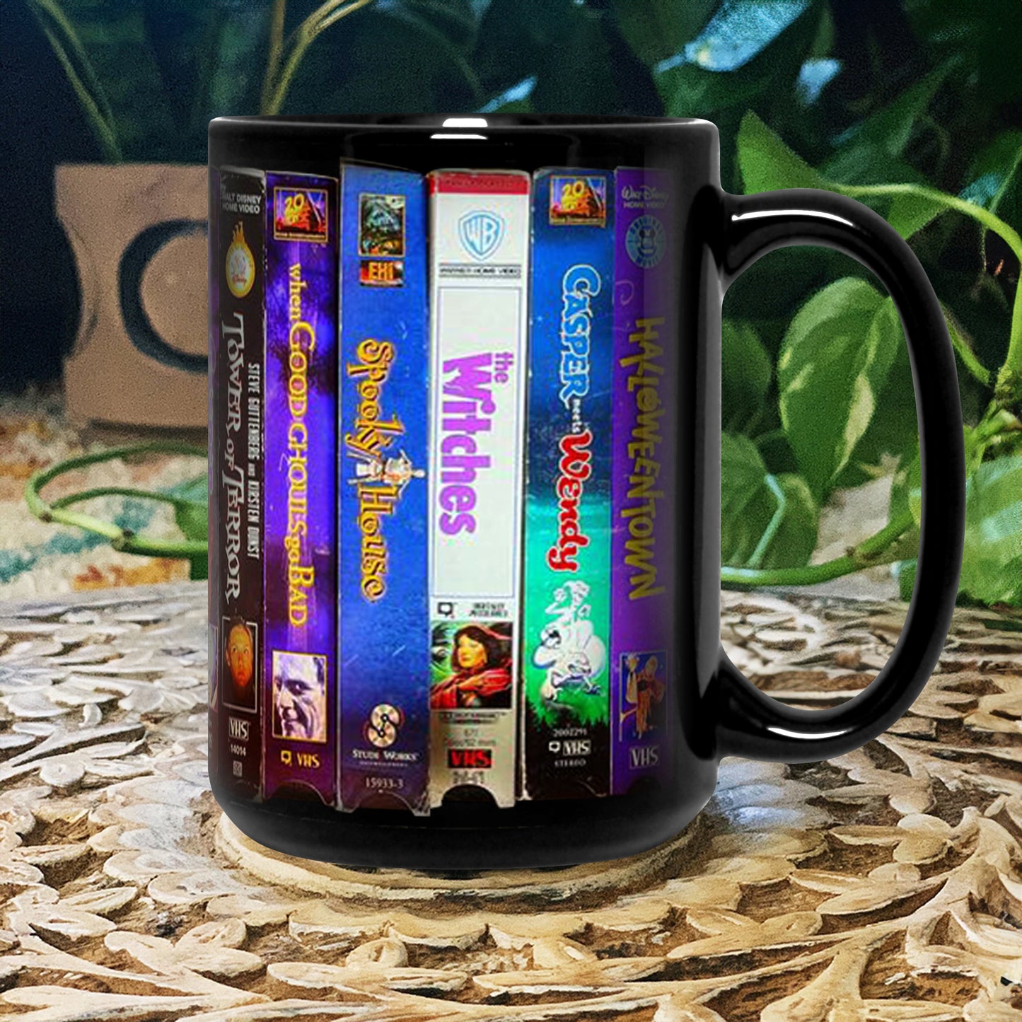 VHS Tape 90s Kids Nostalgic Movies Black Mug