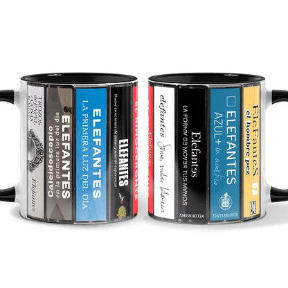 Elefantes Albums Cassette Collection Retro Accent Mug