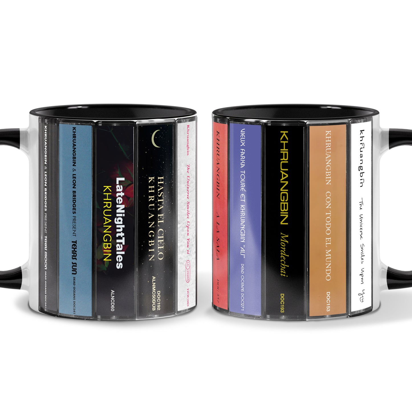 Khruangbin Albums Cassette Collection Retro Accent Mug