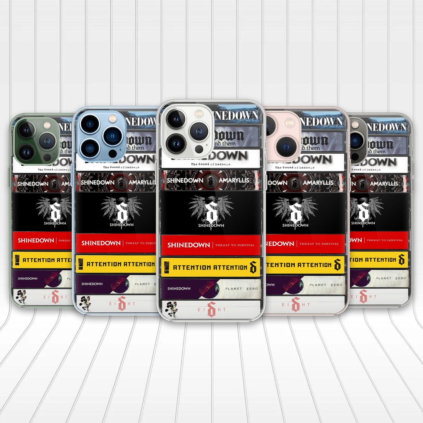 Shinedown Albums Cassette Collection Retro Phone Case - Logo Version