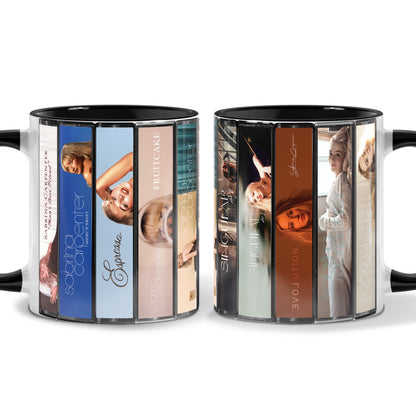Sabrina Carpenter Albums Cassette Collection Retro Accent Mug