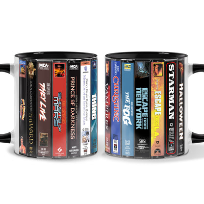 VHS Tape John Carpenter Movies Nostalgic Accent Mug