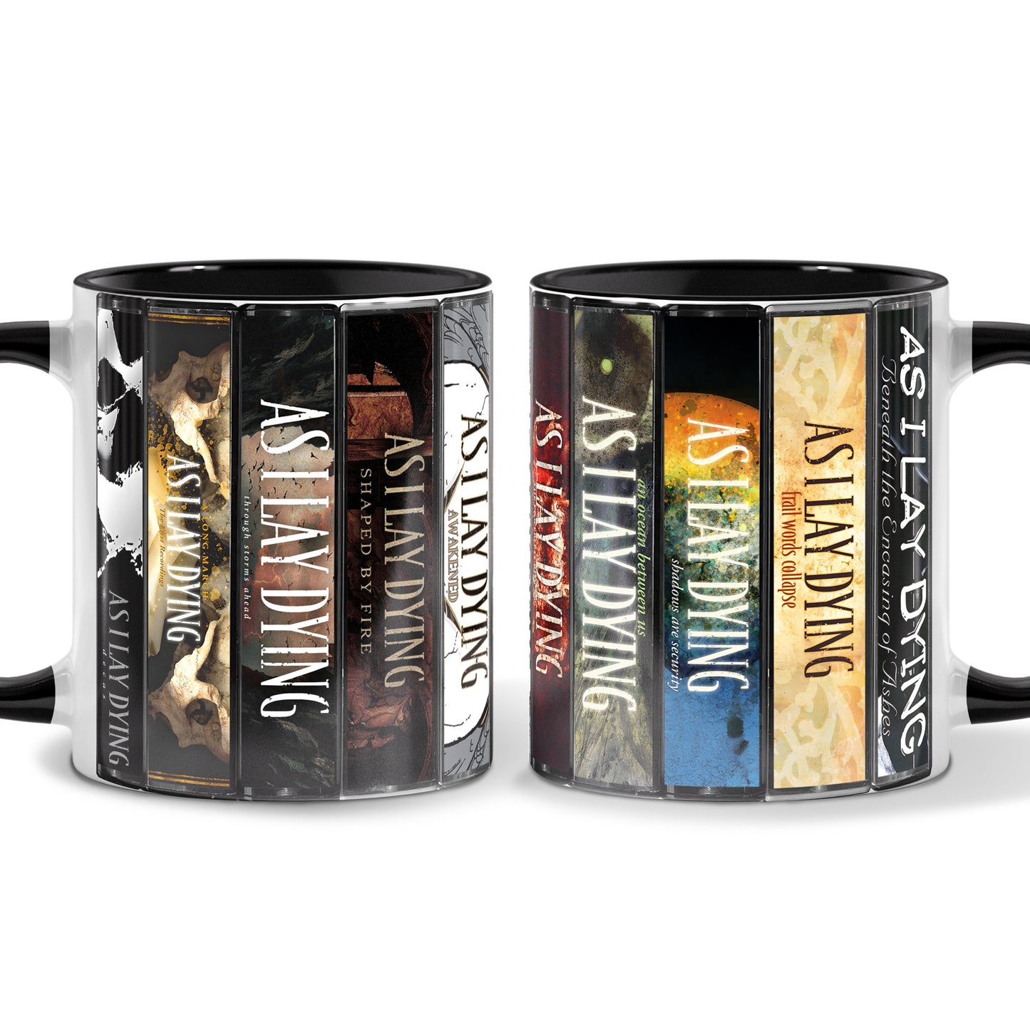 As I Lay Dying Albums Cassette Collection Retro Accent Mug
