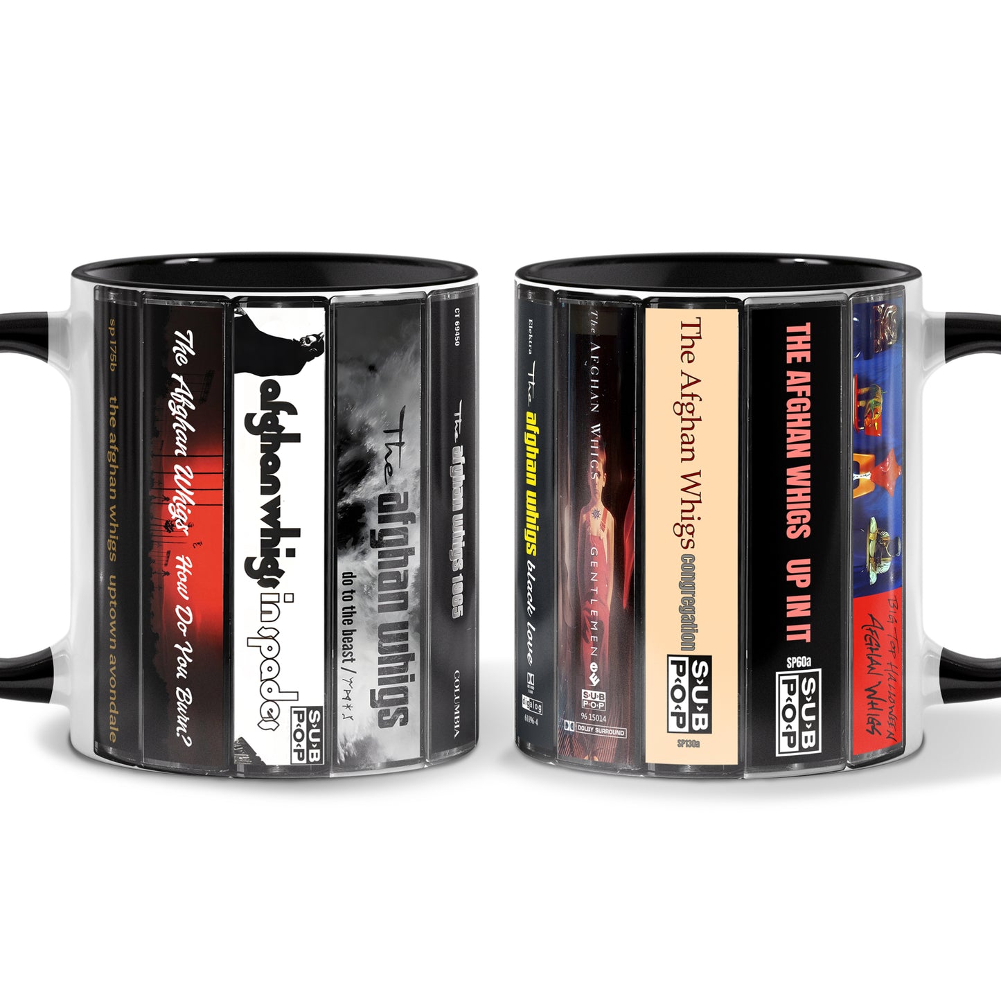 The Afghan Whigs Albums Cassette Collection Retro Accent Mug