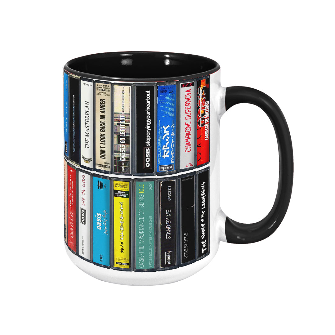 Oasis Albums Cassette Retro Collection Accent Mug