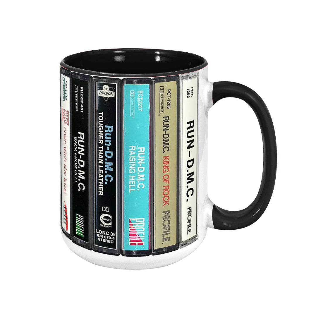 Run DMC Albums Cassette Retro Collection Accent Mug