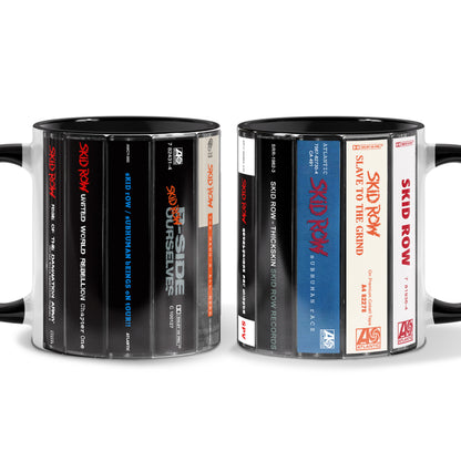 Skid Row Albums Cassette Collection Retro Accent Mug