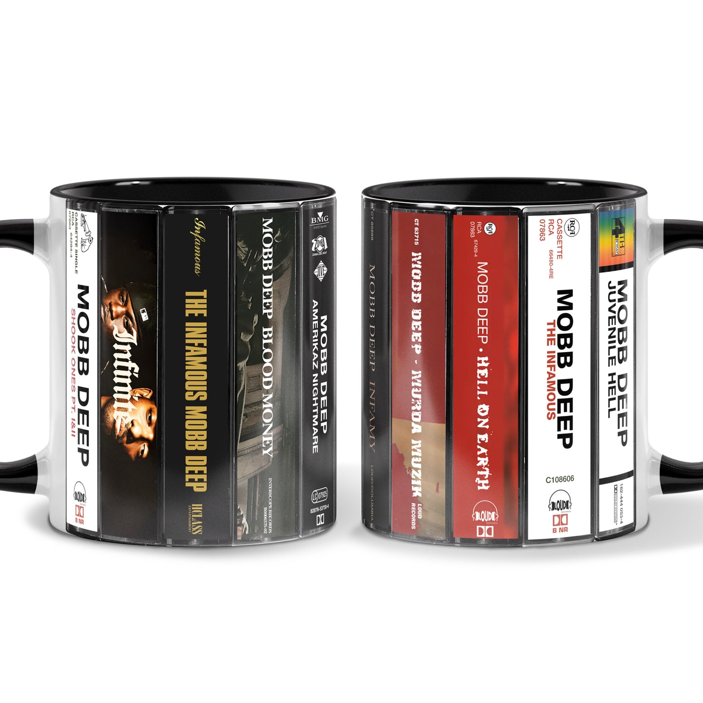 Mobb Deep Albums Cassette Collection Retro Accent Mug