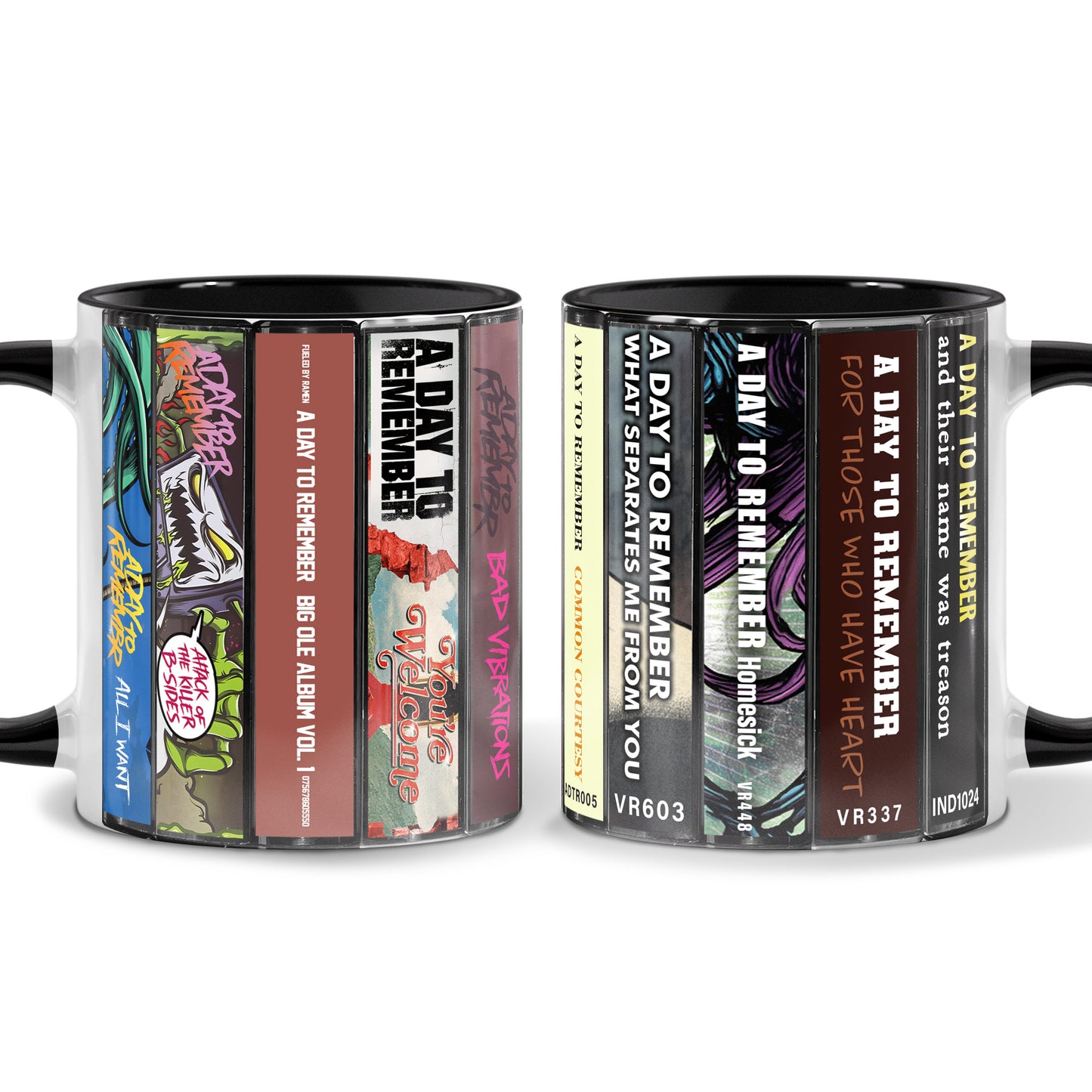 A Day to Remember Albums Cassette Collection Retro Accent Mug