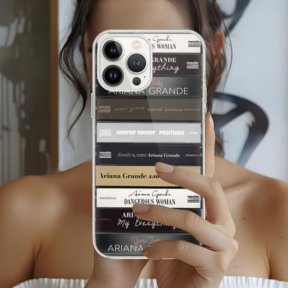 Ariana Grande Albums Cassette Collection Retro Phone Case