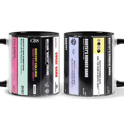 Bootsy Collins Albums Cassette Collection Retro Accent Mug