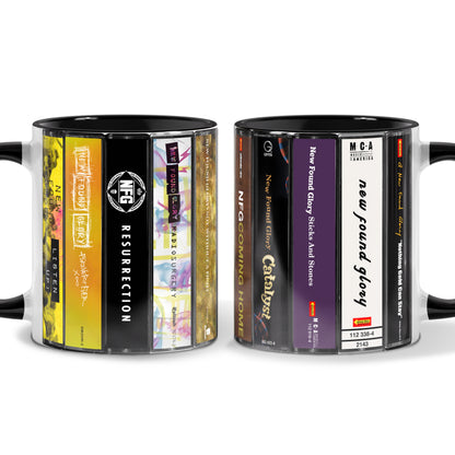 New Found Glory Albums Cassette Collection Retro Accent Mug