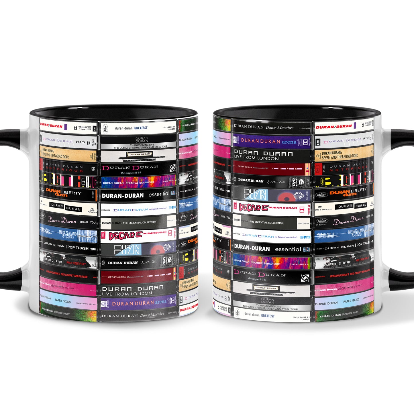 Duran Duran Albums Cassette Retro Collection Accent Mug - Extended Version