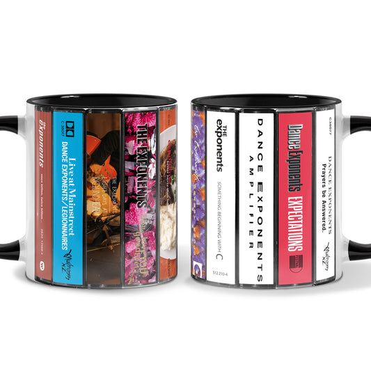 The Exponents Albums Cassette Collection Retro Accent Mug