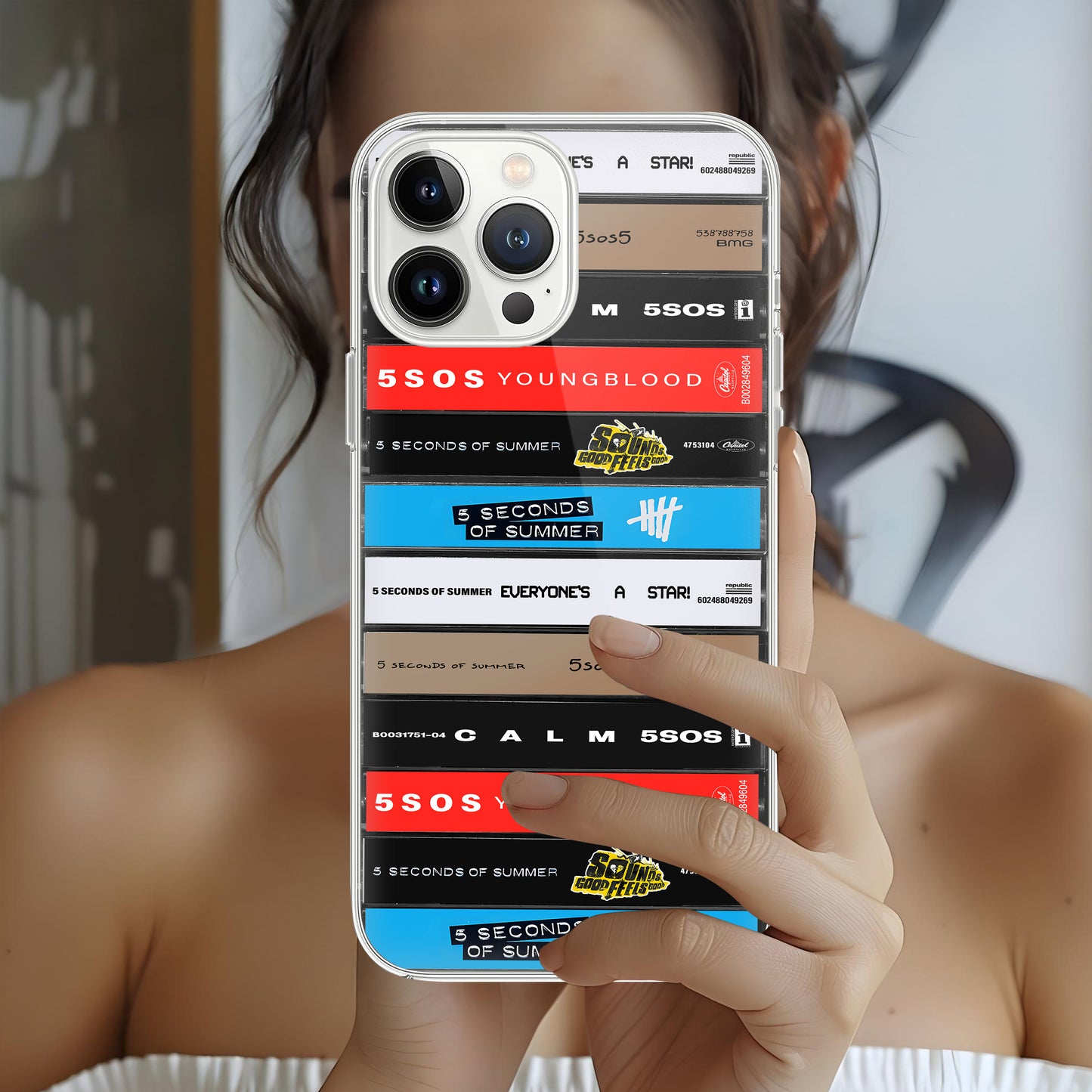 5 Seconds of Summer Albums Cassette Collection Retro Phone Case