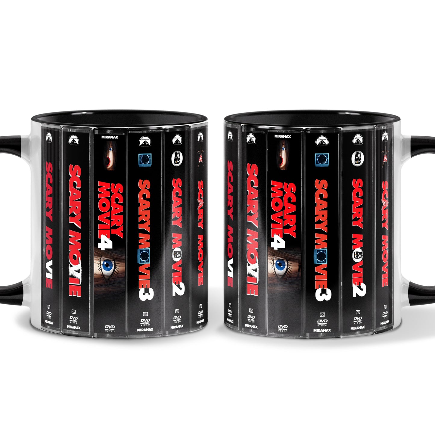 Scary Movie DVD Movies Collection Retro Accent Mug