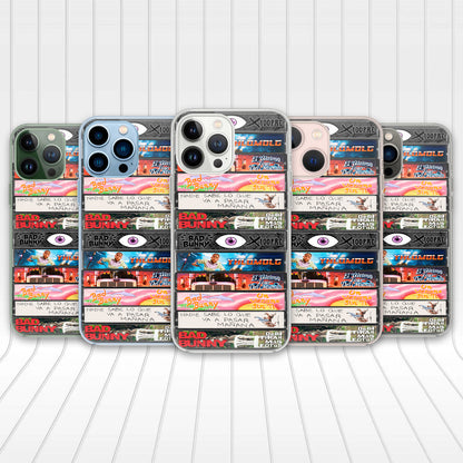 Bad Bunny Albums Cassette Collection Retro Phone Case
