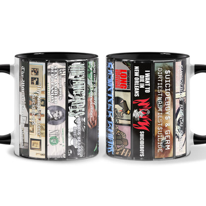 Suicideboys Albums Cassette Collection Retro Accent Mug
