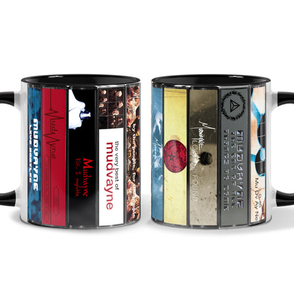 Mudvayne Albums Cassette Collection Retro Accent Mug